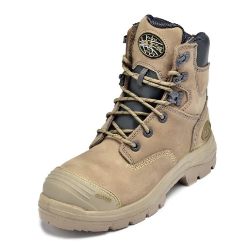OLIVER SIDE ZIP - 8'' WORK BOOT-STONE