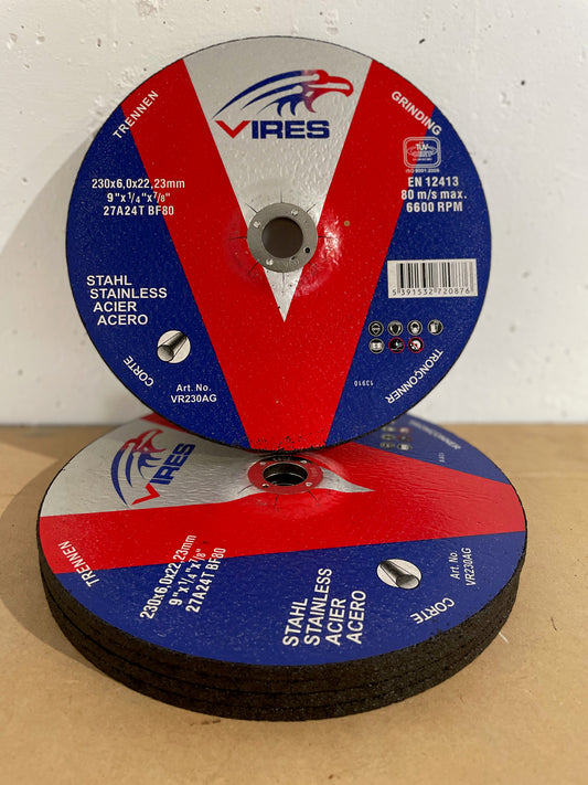 Vires Grinding Disc 230mm x 6.0mm