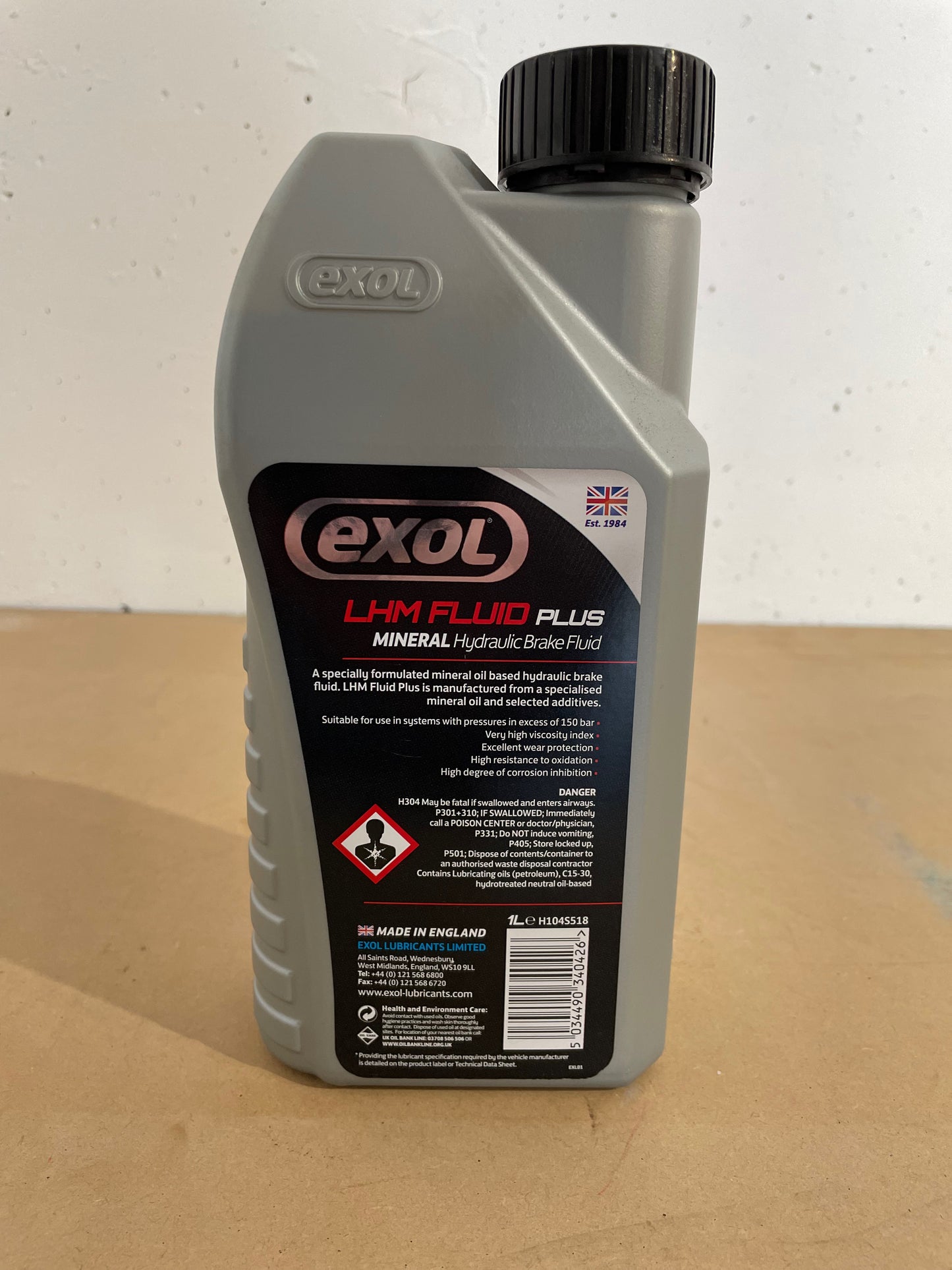 1L Exol ultramax LHM FLUID plus Hydraulic Brake Fluid