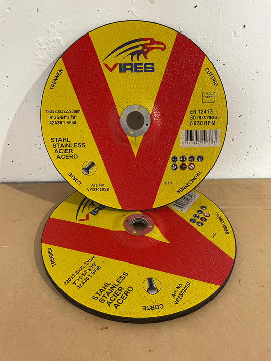 Vires Cutting Disc 230mm x 2.0mm