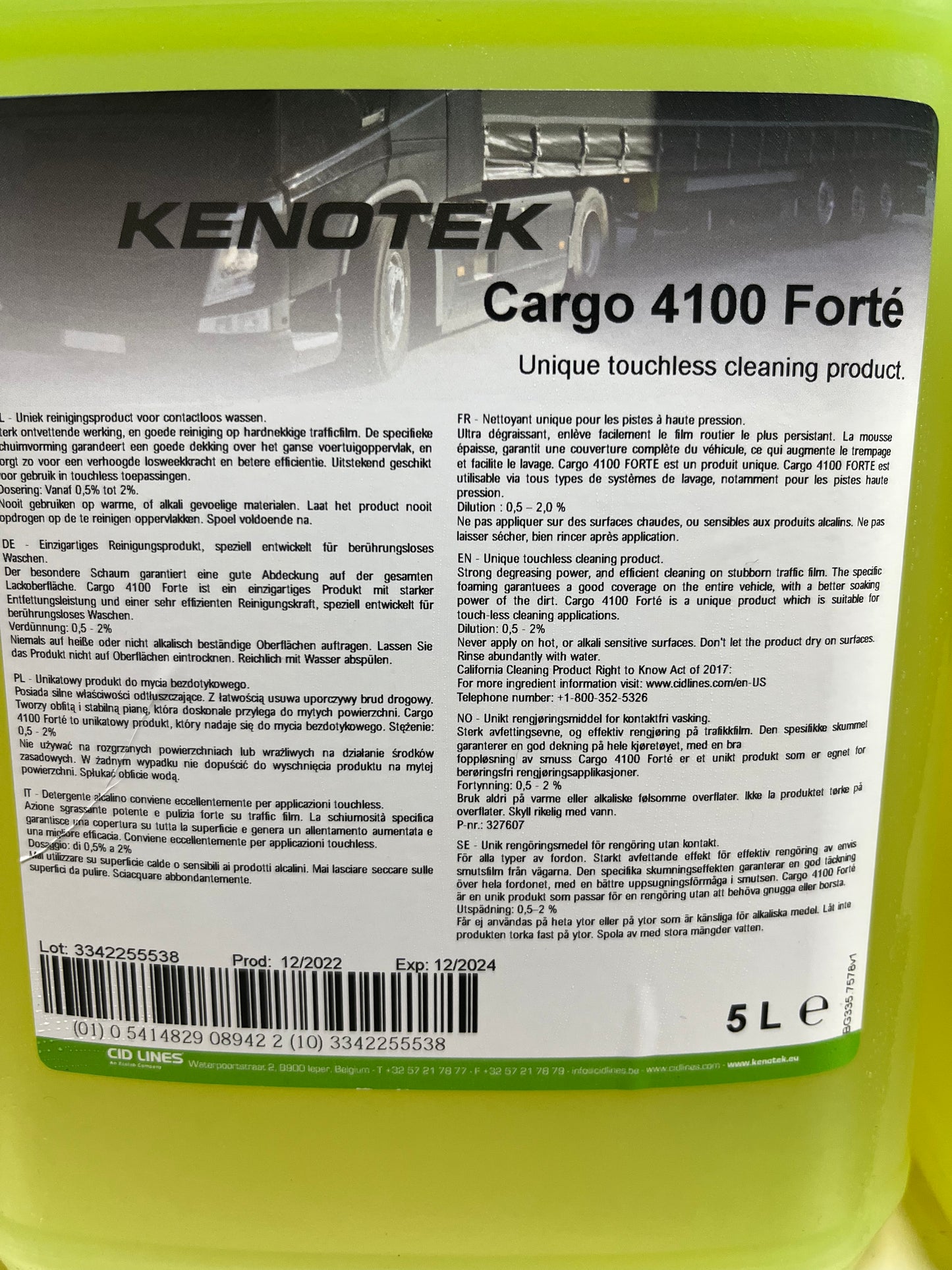 Kenotek Cargo 4100 Contactless Snow Foam